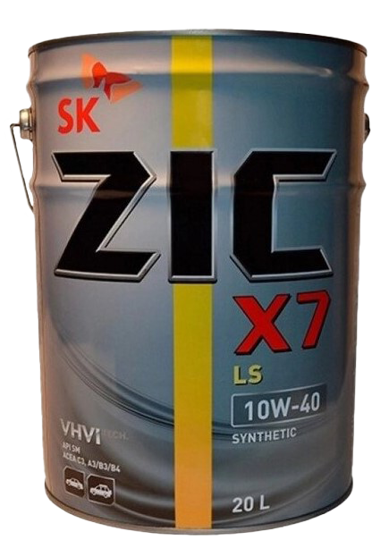 Моторное масло ZIC X7 LS 10W-40, 20л